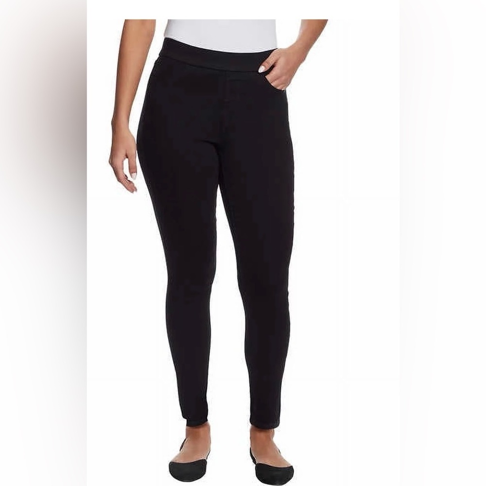 Gloria Vanderbilt Ladies' Size 6 Pull-On Comfort Jean, High Rise Pant, Black